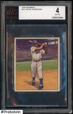 1950 Bowman #22 Jackie Robinson Brooklyn Dodgers HOF BVG 4 VG-EX