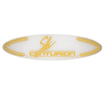 Ski Centurion Boat Raised Brand Decal | OEM Gold White 7 x 1 7/8 Inch