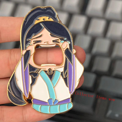 Valorant Cute Sage Anime Metal Magnetic Fridge Stickers Bottle Opener Gift