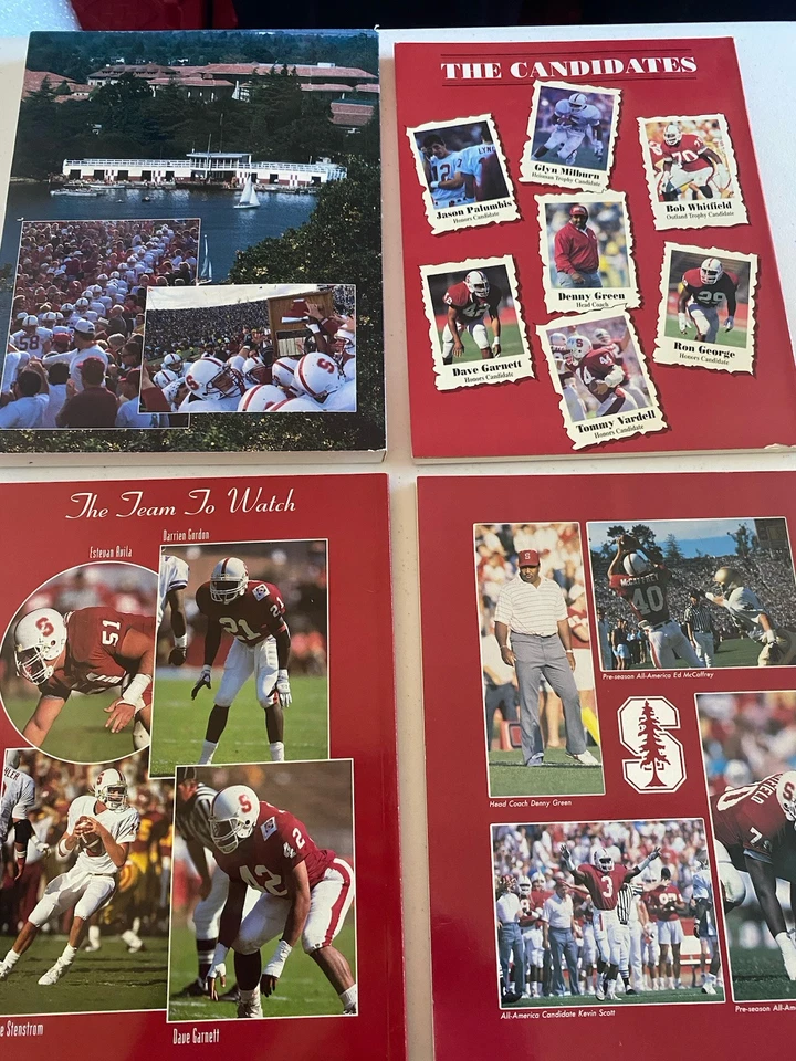 Vintage 1990s Stanford Cardinal Football Media Guide Bundle College Football - Image 4 of 4