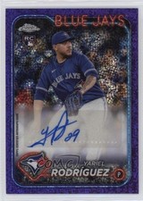 2024 Chrome Update Purple Speckle Refractor Yariel Rodriguez Rodríguez Auto 1f5h