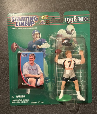 #ad 1998 STARTING LINEUP KENNER JOHN ELWAY DENVER BRONCOS New In Box NFL Football $10.99