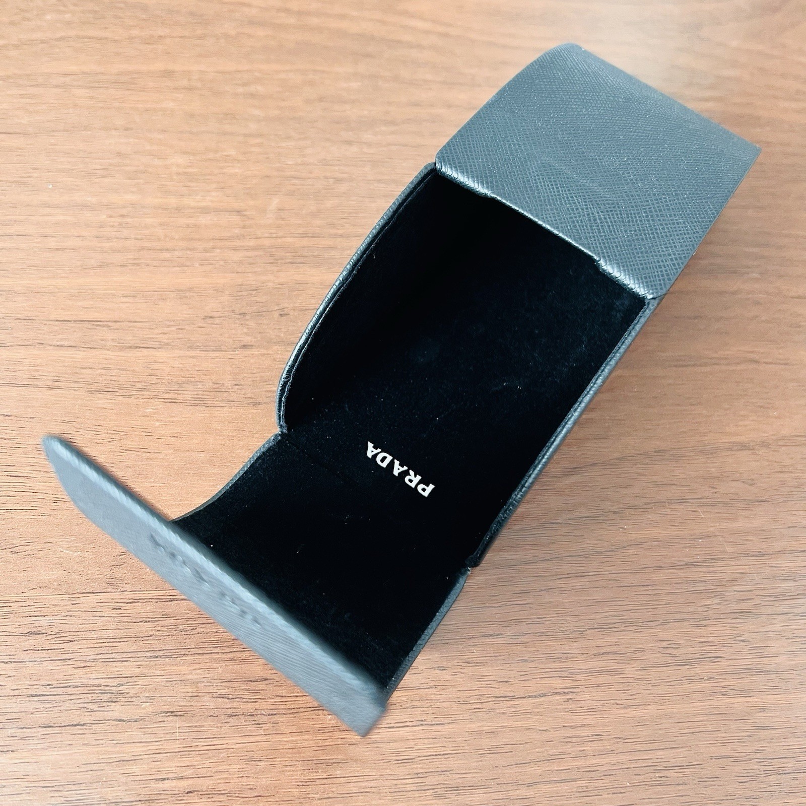 Prada Glasses Case Eyeglasses Sunglasses Black Logo Hard Shell thumbnail 7