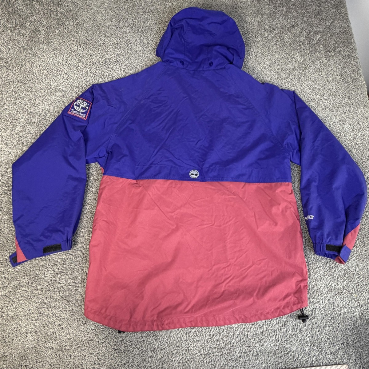 Vintage Timberland Jacket Mens XL Purple Red Performance Gore-Tex