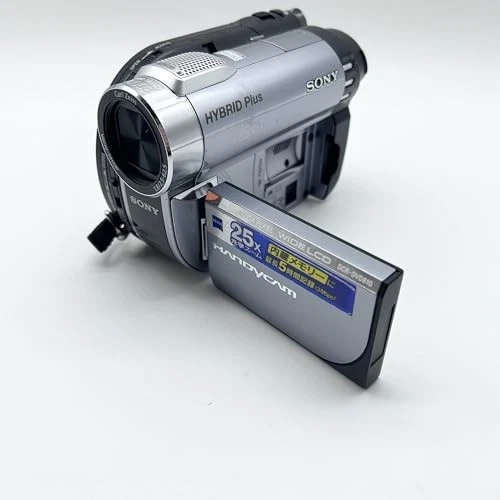 Sony DCR-DVD810 Silver 25x Zoom DVD Hybrid Plus Handycam Camcorder w/Battery - Image 2 of 4