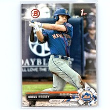 2017 Bowman Draft Quinn Brodey #BD-24 New York Mets