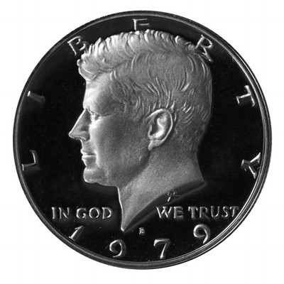 1979 S Kennedy Half Dollar Choice Cameo Proof type 2 (Clear S) CN-Clad