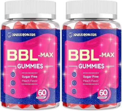 2-Pack Jovariquethor Booty BBL Gummies for Women - 60 Count *EXP 05/2028*