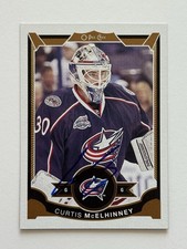 Curtis McElhinney Columbus Blue Jackets Autographed 2015-16 OPC NHL Card #16 COA