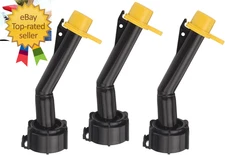 3 Pcs Fuel Gas Can Jug Spouts Nozzles & Rings & Caps for Blitz 900302 900092 900