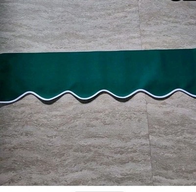 3,5 m Grün Canvas Wellen Volant Ersatz Wasserdicht Garten Überdachung Terrasse Markise 