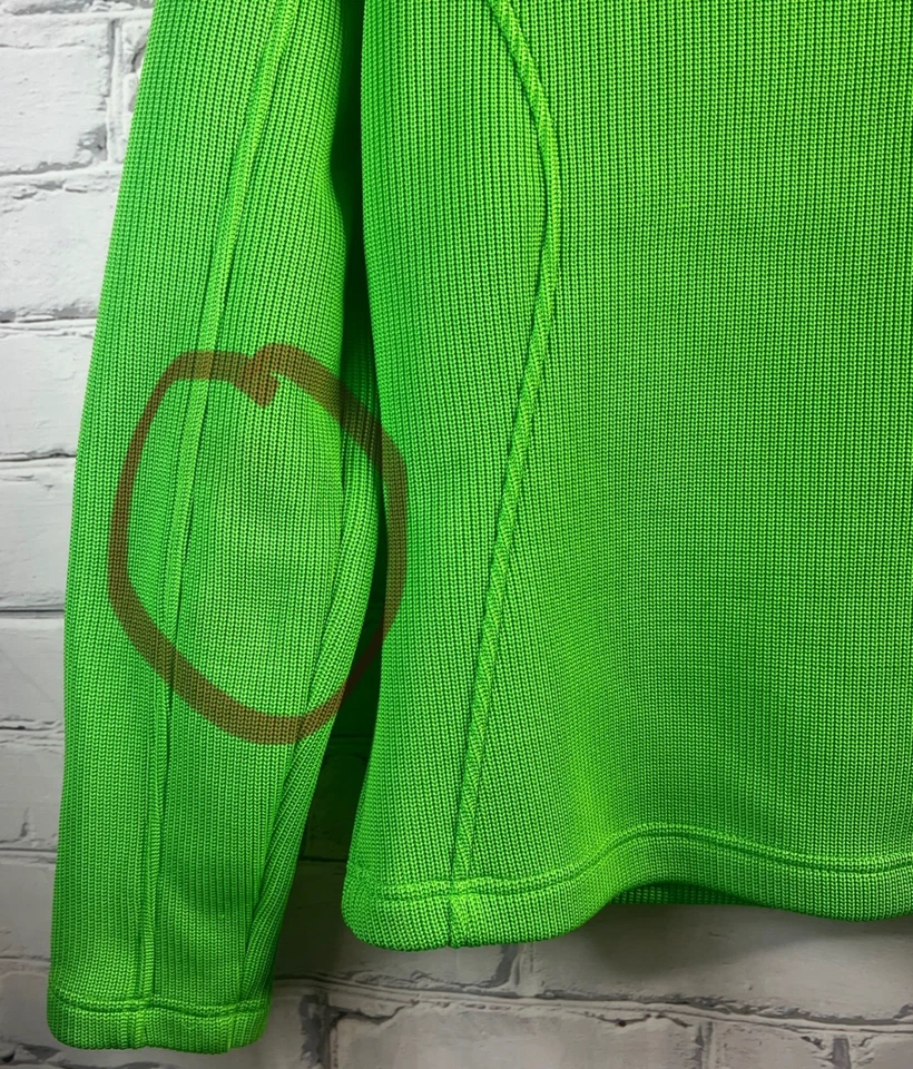 Chaqueta Spyder Forrada de Vellón Para Mujer Talla Mediana Bolsillos con Cremallera Completa Verde Lima LEER Foto 2 de 4