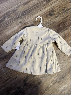 LITTLE Co Lauren Conrad 9 month Girls 9m Light beige organic baby sweater Dress 