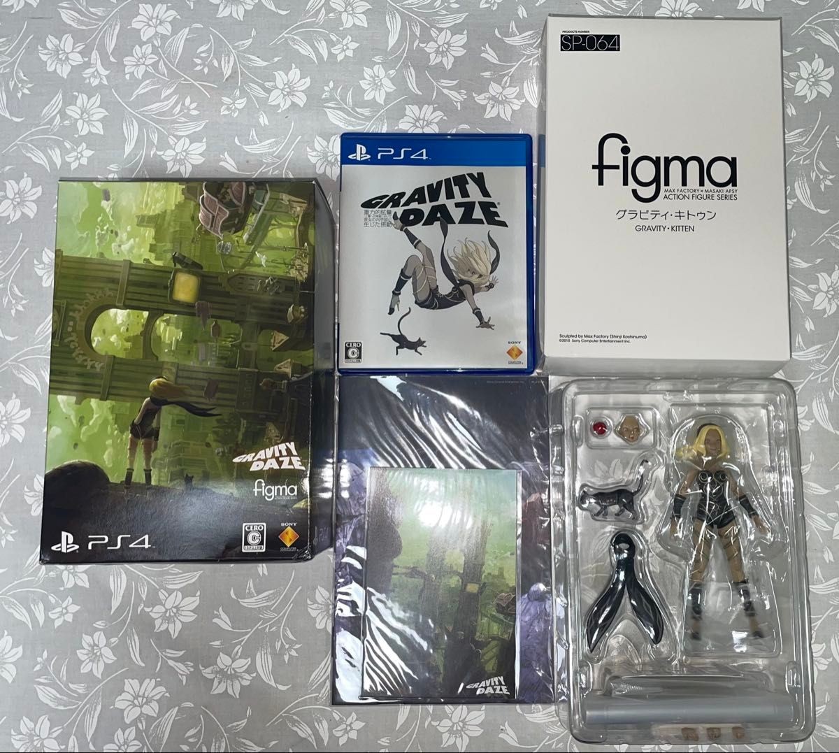 PS4 Gravity Daze Collector’s Edition w/ Game Figma Kitten Figure Postcards Box