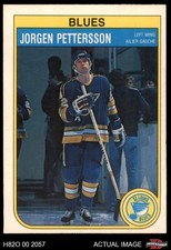 1982 O-Pee-Chee #309 Jorgen Pettersson Blues 6 - EX/MT