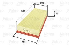 VALEO Luftfilter 585164 Filtereinsatz für PEUGEOT CITROËN XSARA ZX 306 7E N1 N3
