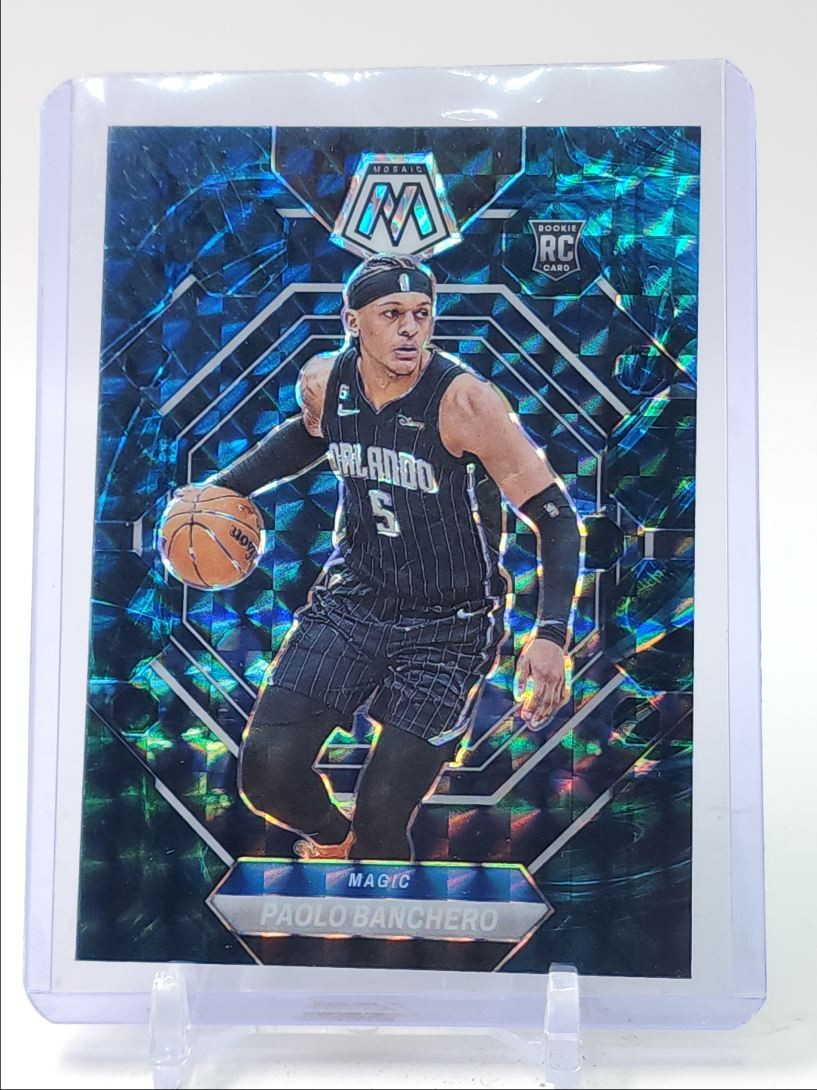 PAOLO BANCHERO 2022-23 MOSAIC ROOKIE GENESIS MOSAIC PRIZM SP MAGIC RC Q5774