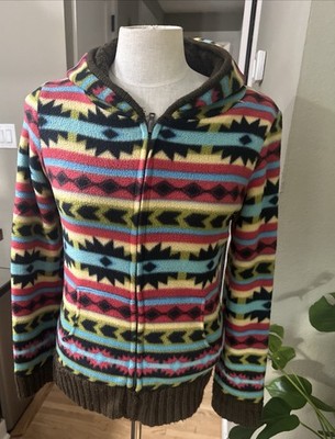 Vtg Clockhouse Limited, Edition, Woman s Reversible, fleece + Wool Jacket, Sz M