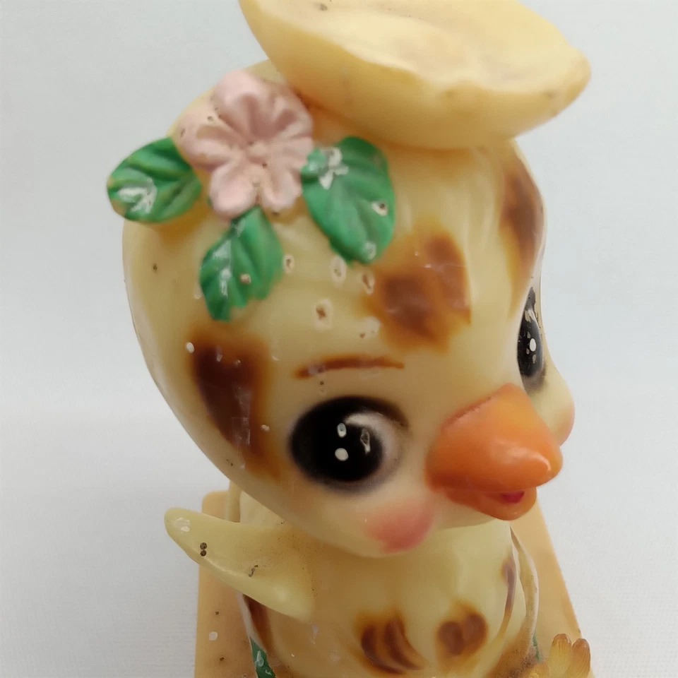 Vintage Cake Topper Wilton Sugar Plum Party Favor Happy Birthday Chick 1970s - Image 3 of 4