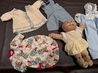 80’s Cabbage Patch Kids 1 Doll (Girl-1 dimple+ Clothes+ Set of dishes