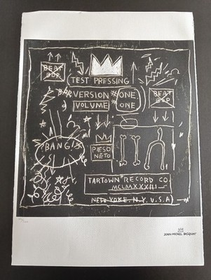 JEAN MICHEL BASQUIAT Nummeriertes Litho Poster 19,5x27,5 POP ART Beat Bop