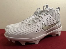 Nike Force Savage Pro 3 White Silver Football Cleats DA5453-108 Size 15 NEW