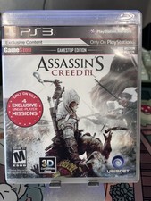 Ubisoft Assassin's Creed III GameStop Special Edition PS3 M 2012 untested