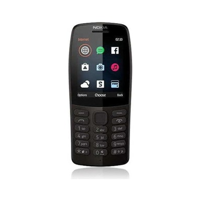 Nokia 210 Handy 16MB Schwarz Ohne Simlock Dual-SIM 2G 2,4 Zoll Kamera Bluetooth