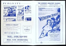 WUTHERING HEIGHTS 1939 Laurence Olivier, Merle Oberon, David Niven CAMPAIGN BOOK