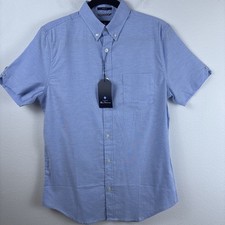 The Original Ben Sherman Short Sleeve Mens Button Up Shirt Stretch Sz S NWT