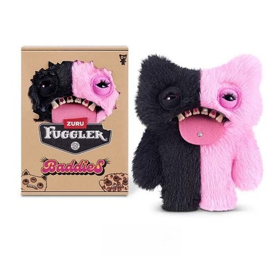 FUGGLER Baddies Series Cute & Cool Monster Plush Toy New - Black Pink Moster
