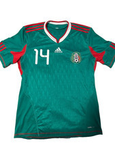 Adidas Mexico 2010 World Cup Chicharito #14 Home Soccer Jersey P41410 Size M