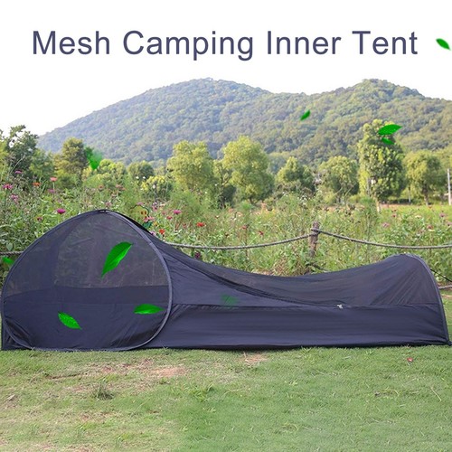 Tente Intérieure Camping Ultralégère Maille – Filet Anti-Moustiques & Insectes 210x62x50 Cm
