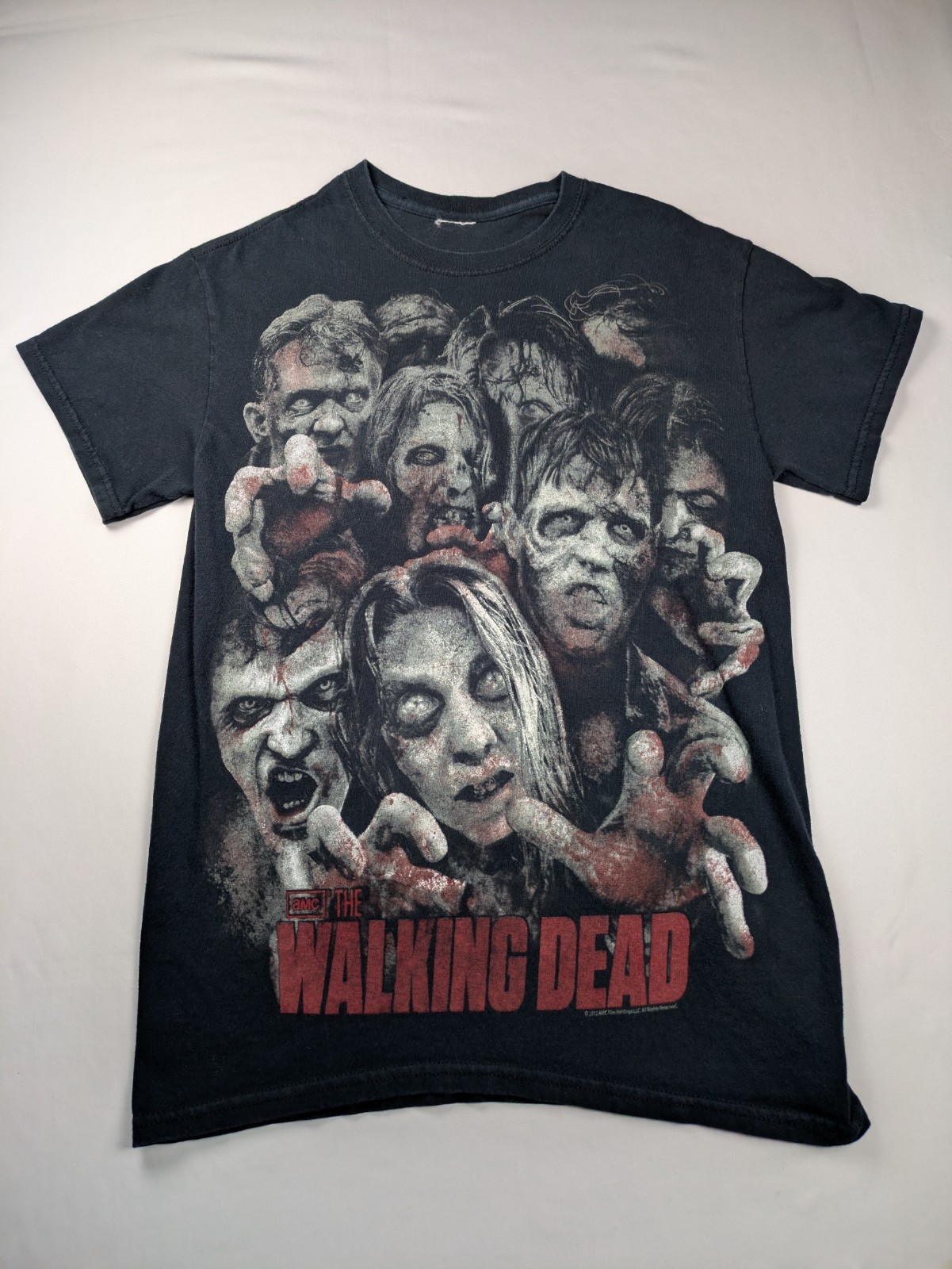 Size Small (17x27)- 2012 The Walking Dead All Over Print Zombie T-Shirt