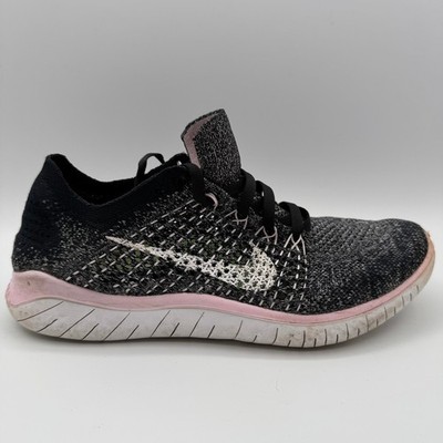 Nike Free RN Flyknit 2018 Running Shoes Women's Size Black