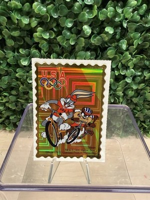 1996 Atlanta Olympics Looney Tunes Team USA Bike Racing Sticker