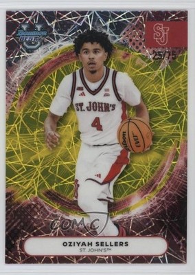 2025-26 Bowman U Best Yellow Lazer Refractor 25/75 Oziyah Sellers #95 0qm1
