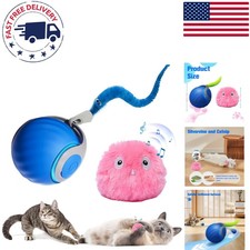 Upgrade Your Cat's Playtime: 2Pcs Chirping and Speedy Tail Interactive Toys