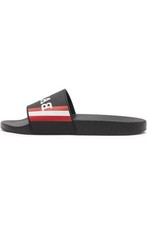 Bally Men's Simon 6234034 Rubber Sandals Black Logo