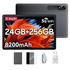 Blackview Tab 9 WiFi 11" 24GB+256GB Wi-Fi Tablet Android 15 8200mAh Bundle Case