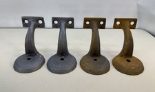 4 SUPPORTS DE QUINCAILLERIE DE MAIN COURANTE INDUSTRIELLE EN FONTE à FINIR