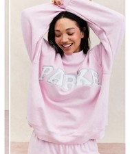 PARKE Fleece Varsity Mockneck in Sprinkle Size: XXL