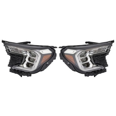 LED Headlights Pair for Terrain 2022-2023 Side Marker Lamp Bulb Included