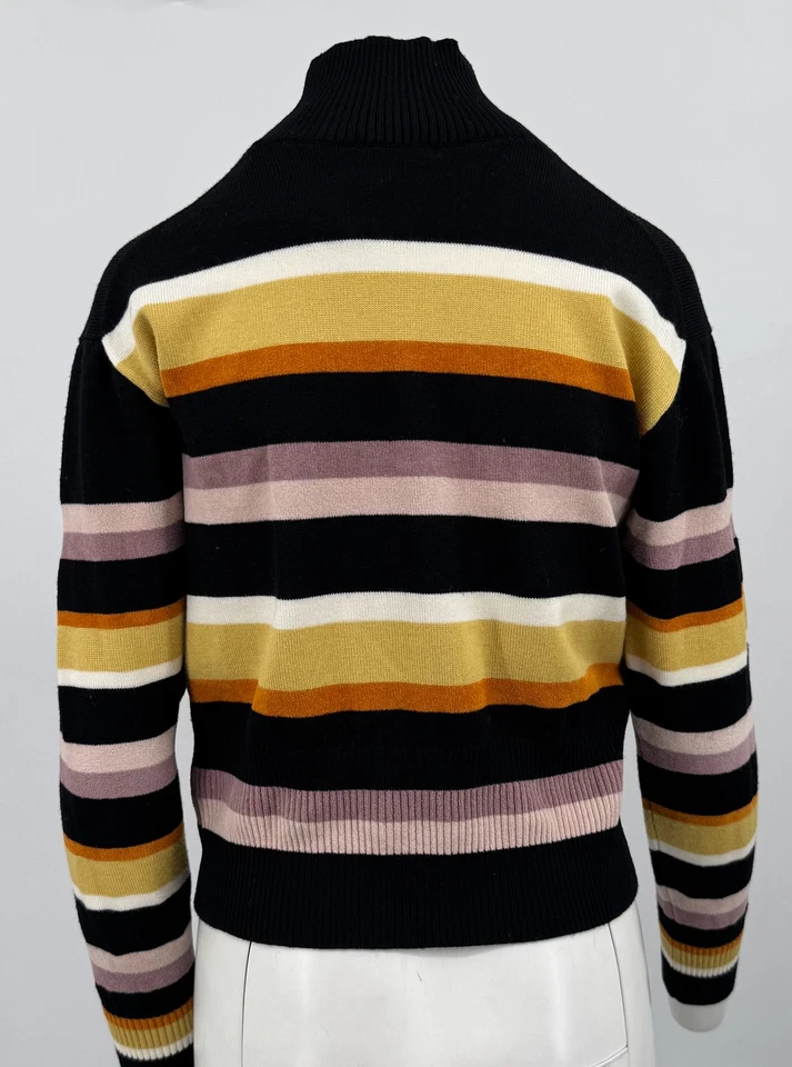 Paul Smith Multicolor Rayas Mujer Mezcla Lana Cuello Tortuga Suéter Talla S Foto 3 de 4