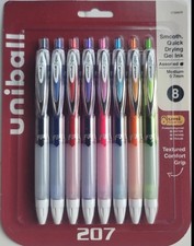 uni-ball 207 Retractable Gel Pen Medium 0.7mm Assort Ink 1739929 uniball Pens