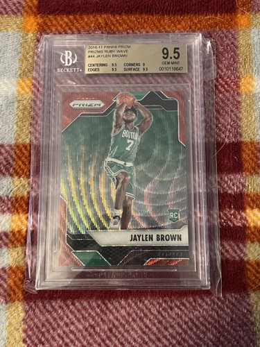 2016 Panini Prizm - Jaylen Brown RC Ruby Wave BGS 9.5  Celtics