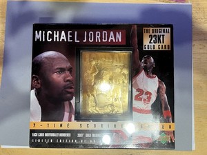 マイケルジョーダン　UPPER DECK 24k authenticated Michael Jordan 24k Gold Card Upper Deck for sale | eBay