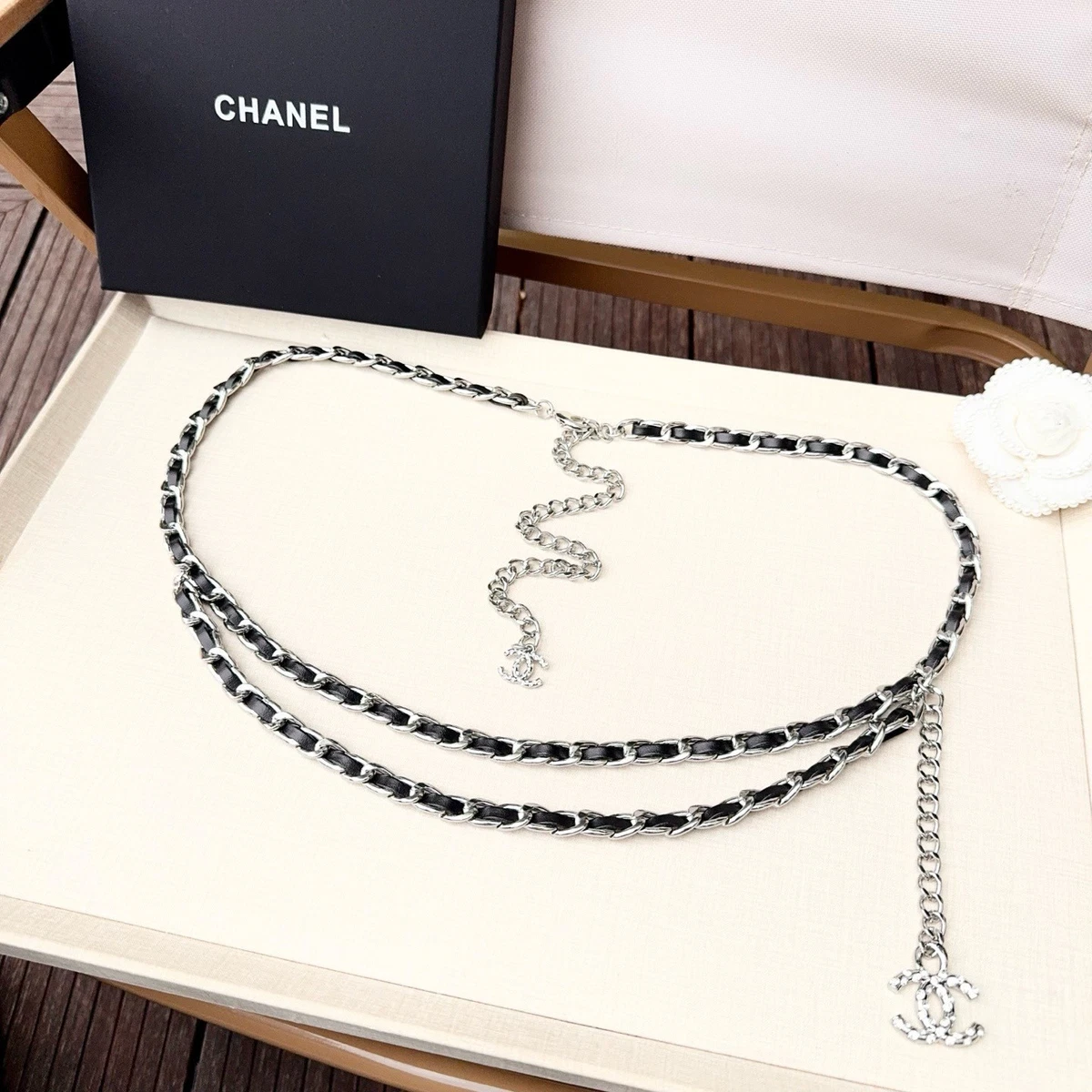 Chanel Belt CC Logo 31 Rue Cambon Leather Black Chanel CC Logo 31 Rue Cambon leto Gold Plating 1 Belt main image 3