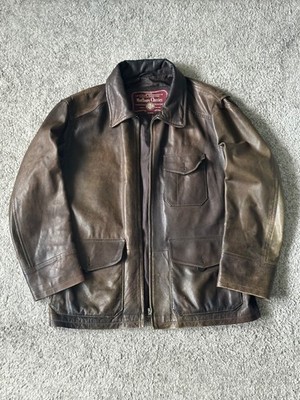 Rare Vintage 90s Marlboro Classics Lambskin Leather Jacket Streetwear Western