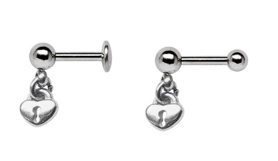 Orecchio Piercing Gioiello Tragus Helix Piuma Con Staffa E Sfera Di Acciaio